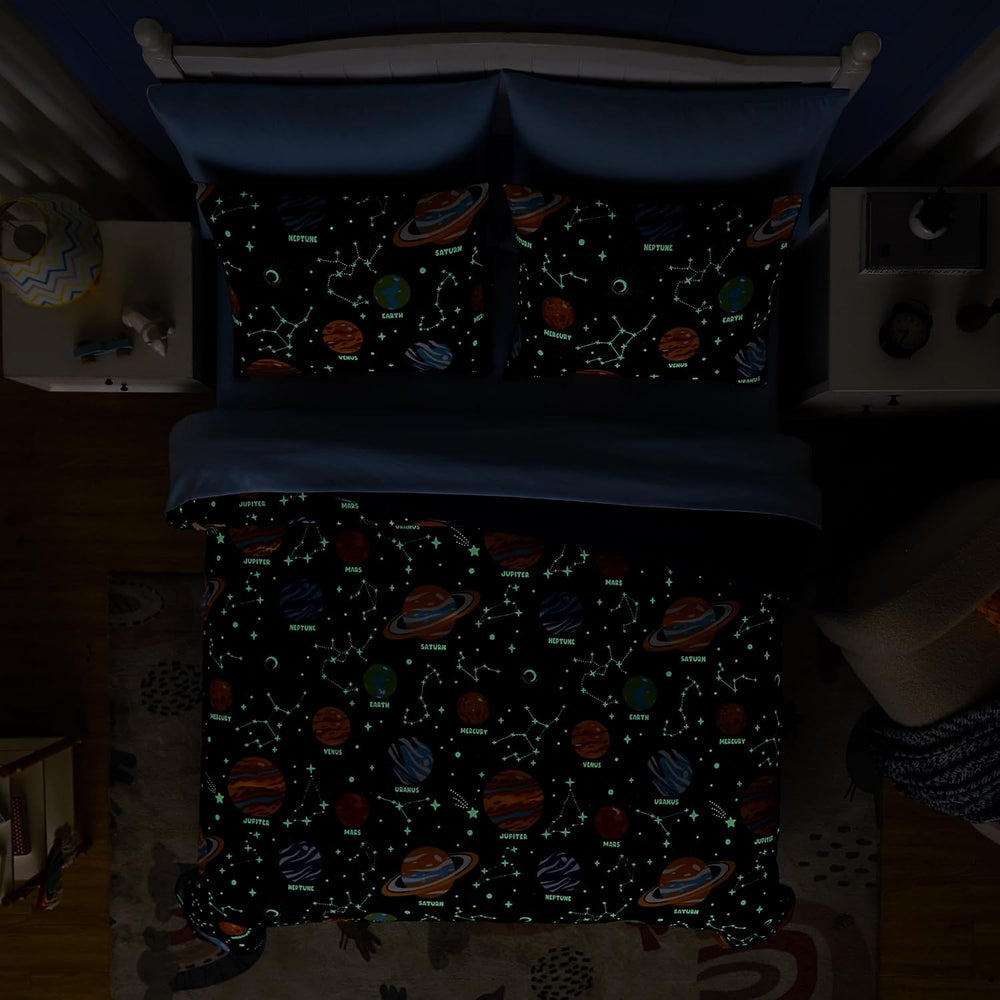 Boys Full Size Bedding Set -7 Pieces Space Bedding Full Size Comforter Sets