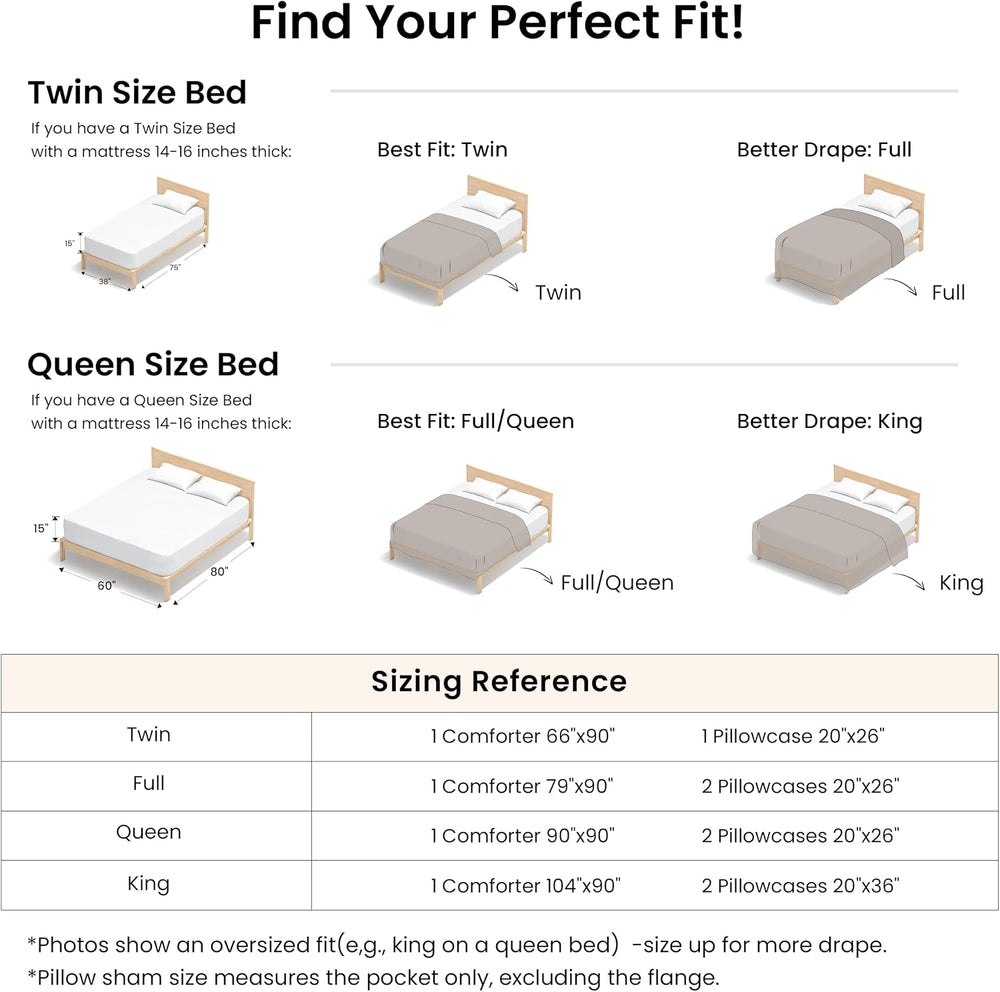 Love's cabin Burlwood Twin/Twin XL Comforter Set, 2-Piece Prewashed Bed Set
