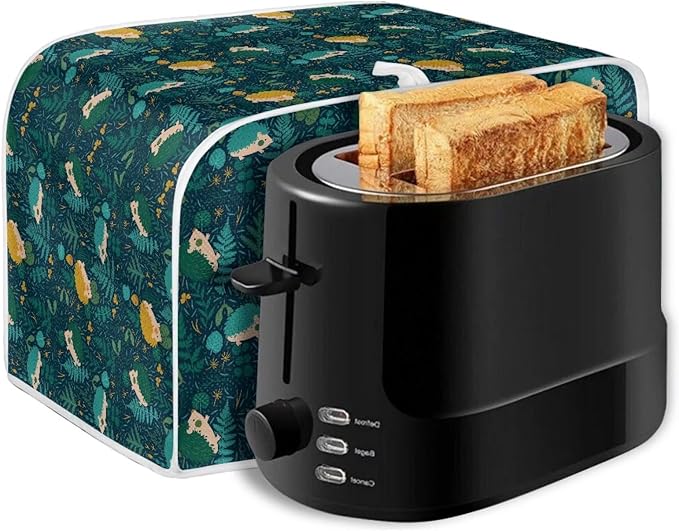 Flowers Hedgehog Printed 2 Slice Kitchen Machine Covers, Dustproof Toaster - Image 7