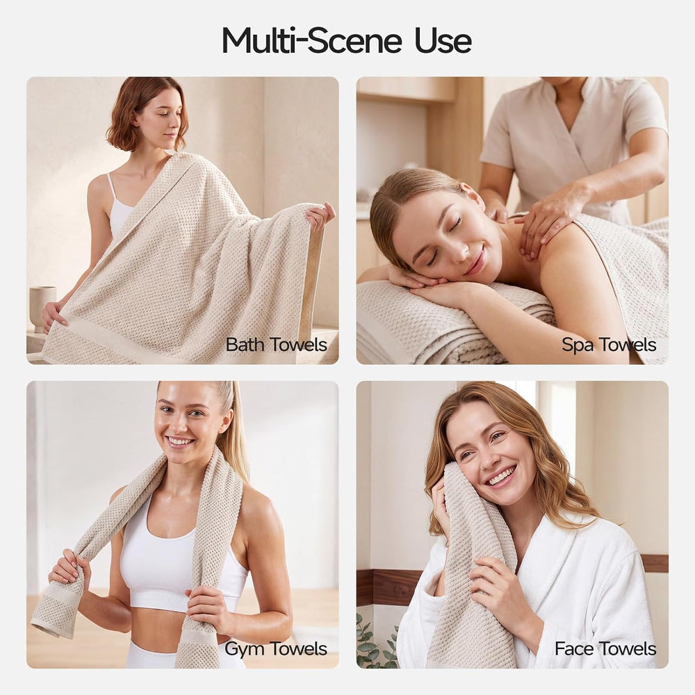 ecolook 6-Piece Towel Set, 100% Cotton
