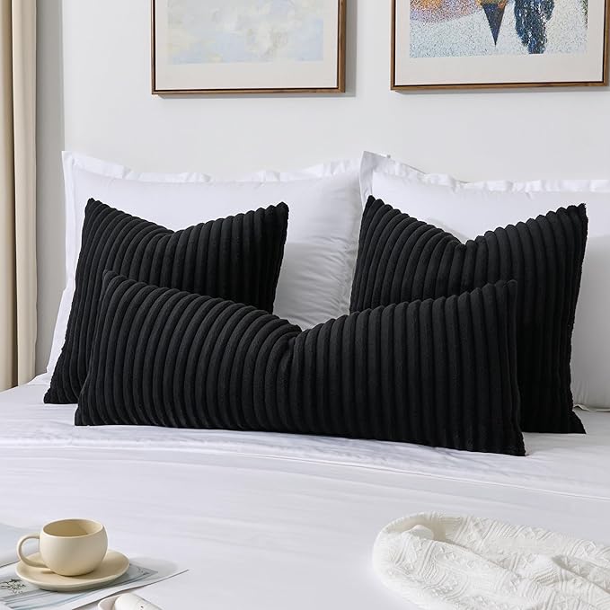Kevin Textile Soft Plush 12x24 Inch Lumbar Pillow Cover 1 Pack, Luxury Fluffy - Image 7