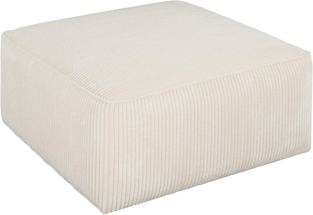 Christopher Knight Home Kyle Corduroy Woven Upholstery Square Ottoman, Living...