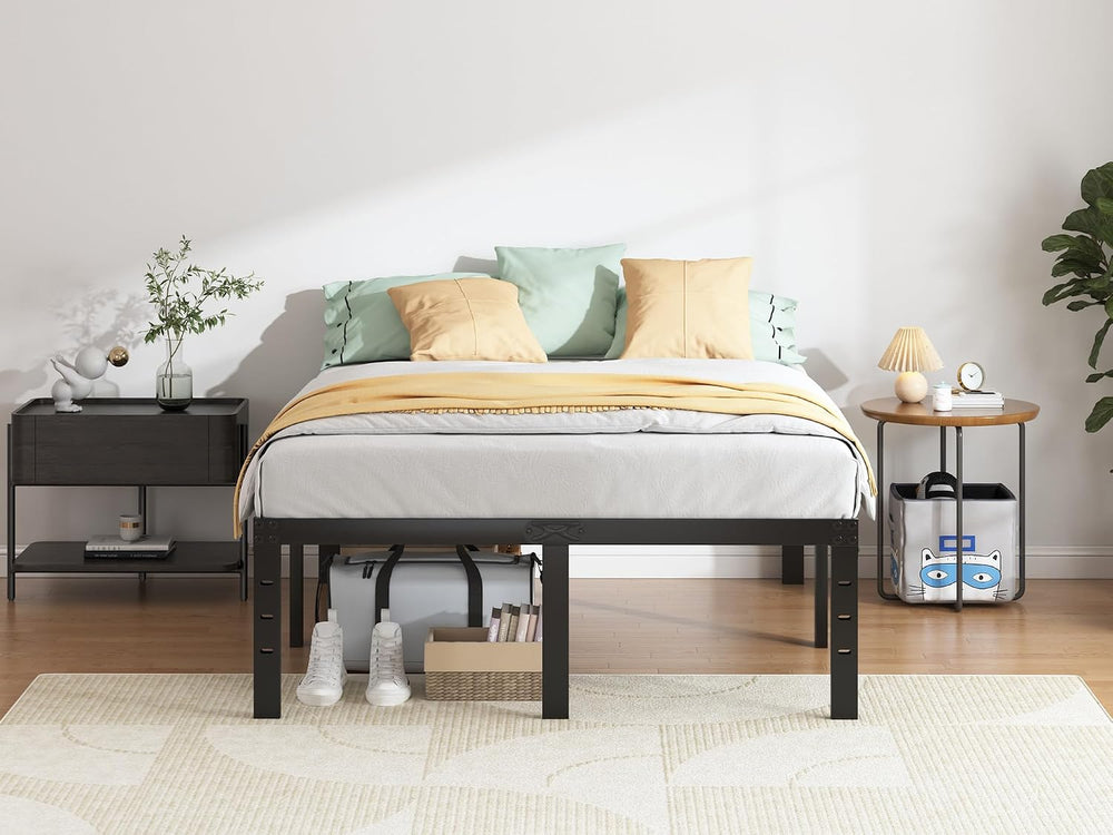 QEROMY Full Size Bed Frame - 18 in Sturdy Platform Bed Frame Full