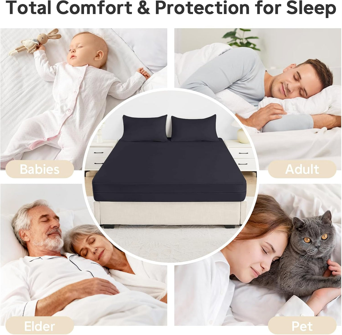 full size mattress protector waterproof (12’’-16” depth), view 9