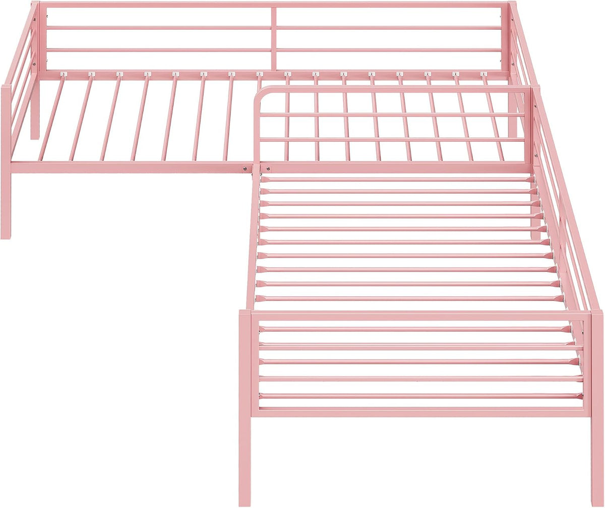 likimio l shaped twin beds for 2, double, view 9