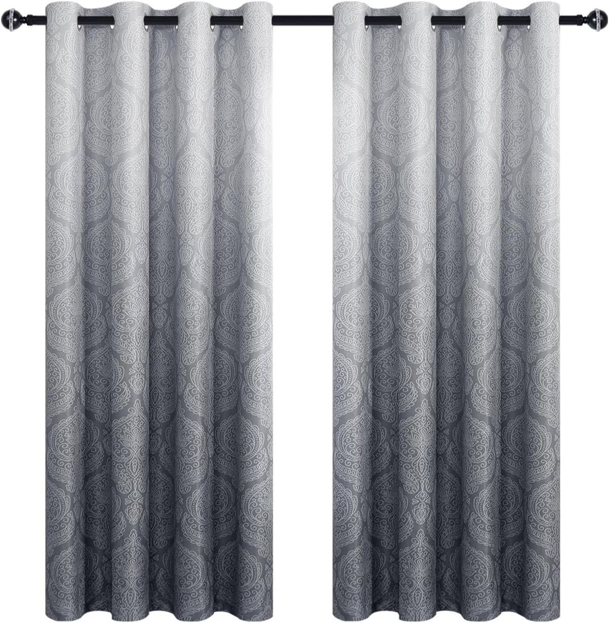 dwcn ombre blackout curtains for bedroom 52 x, view 9