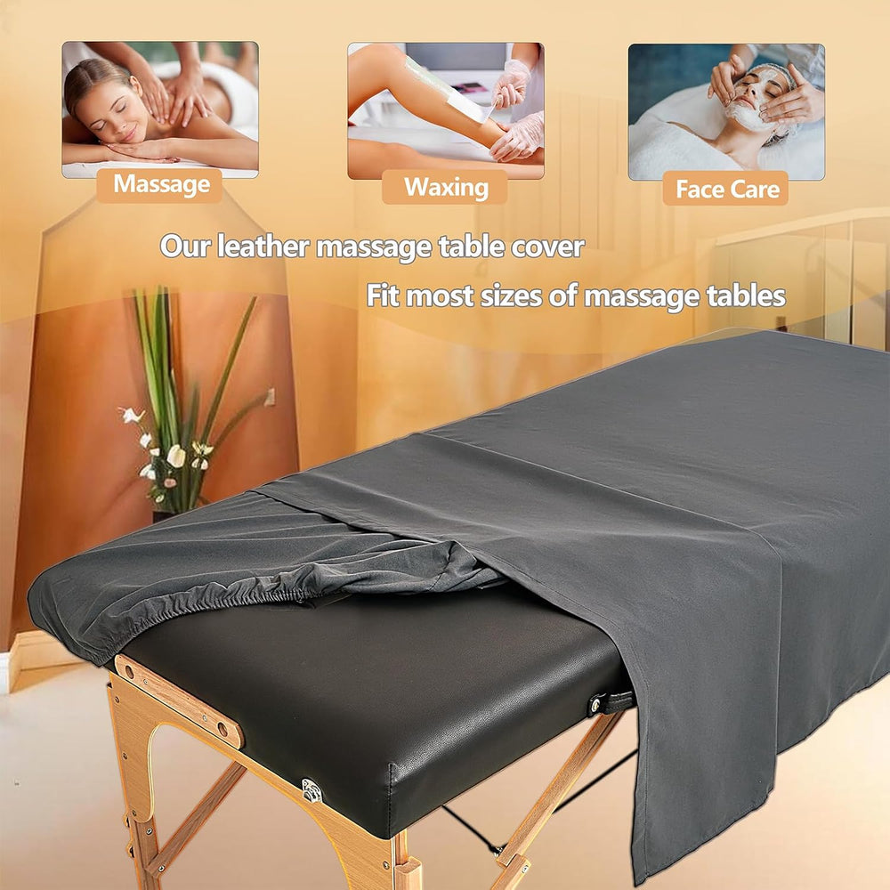 2 Sets Extra Thick Massage Table Sheets Sets Soft Premium Microfiber 3 Piece ...