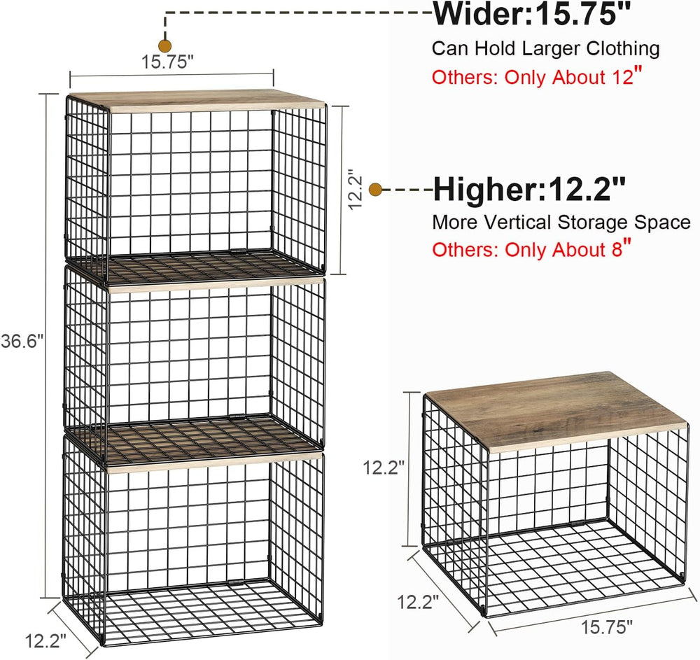 Widened and Heightened Large Capacity Closet Organizers And Storage Shelf
