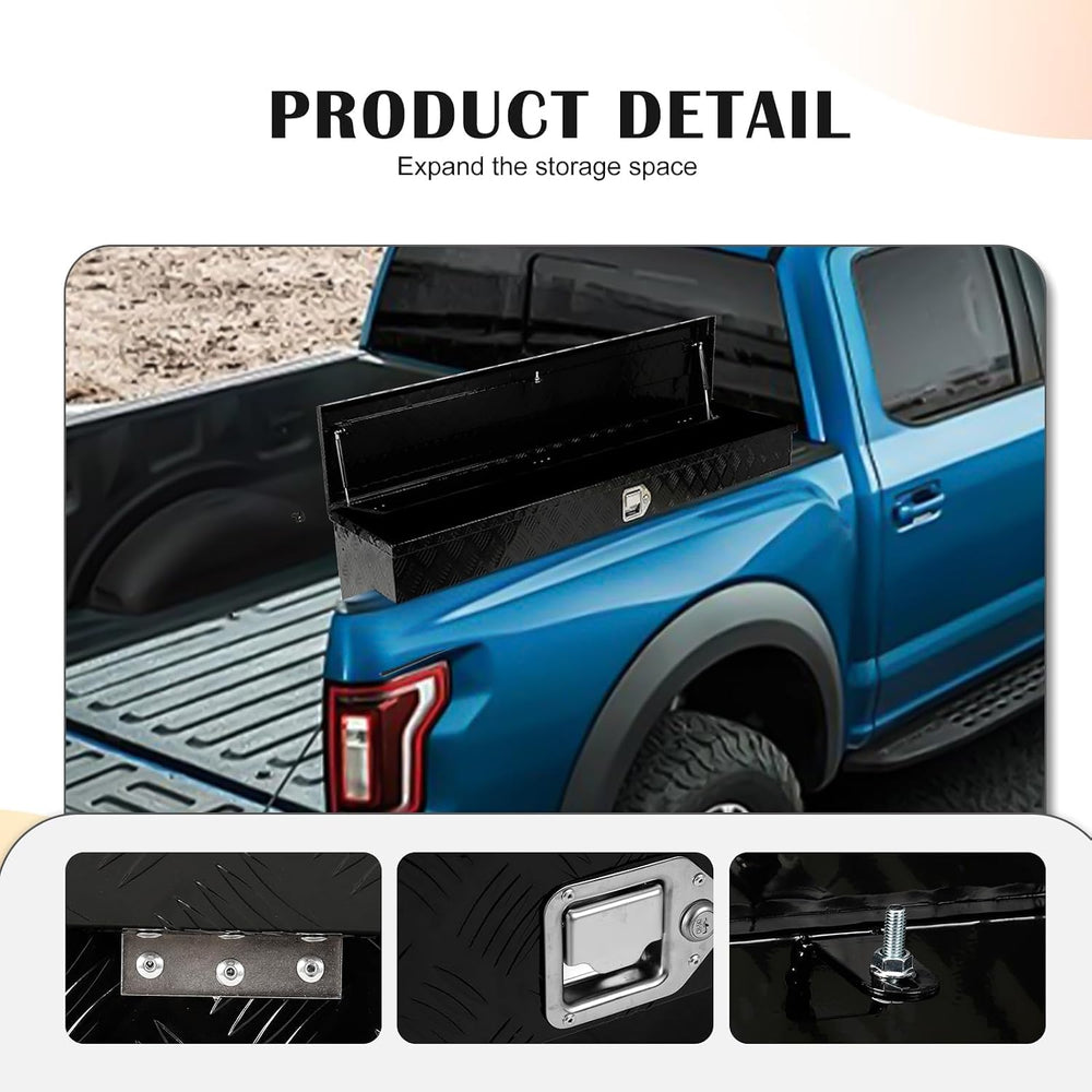 48 Inch Side Mount Truck Tool Box, 48"X13"X12.8" Aluminum Pick...