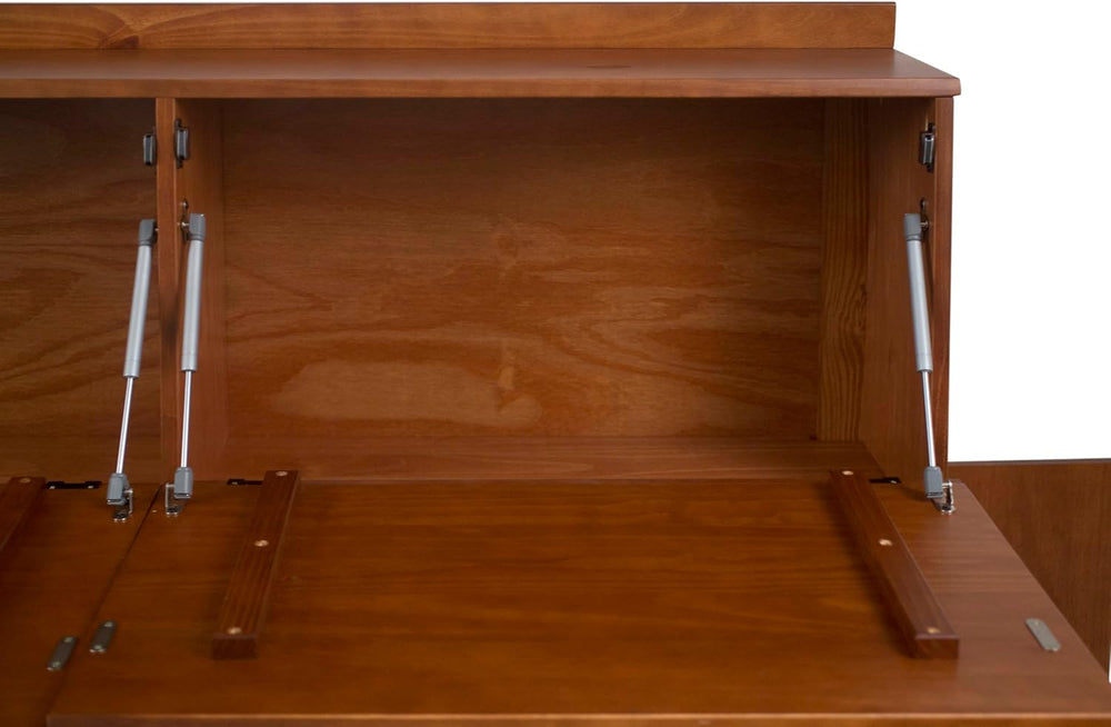 memomad Bali Storage Headboard Freestanding, King Size, Caramel Brown
