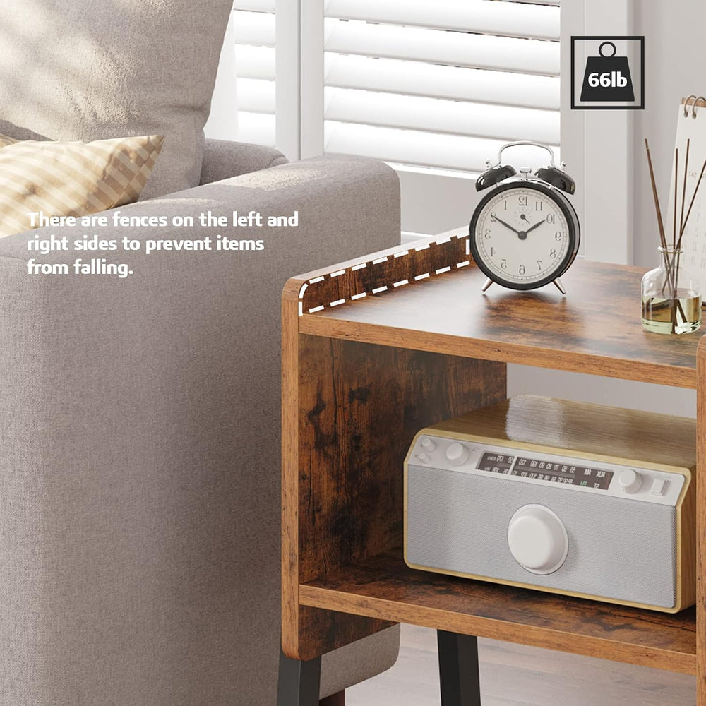 TUTOTAK Nightstnd, Set of 2, Stackable End Tables, Side Table, Bedside Tables...