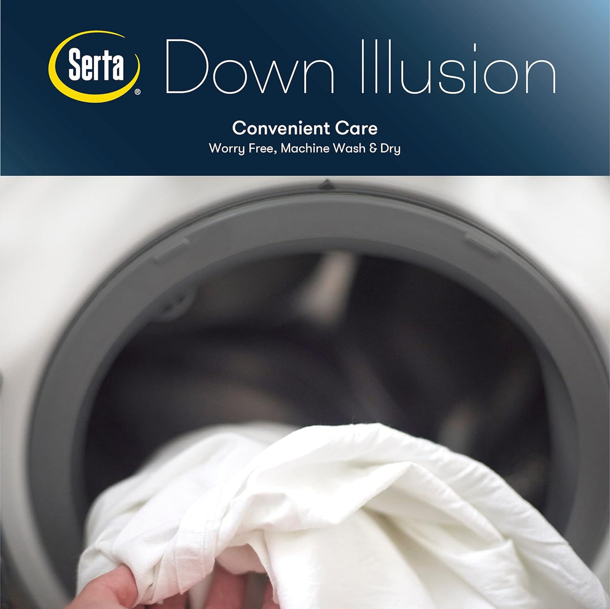 serta down illusion balanced support cotton pillows,standard/queen (2, package contents