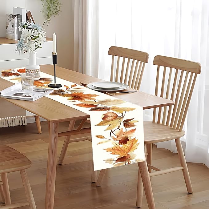 Autumn Leaves Table Runner – 13x72 Inch Fall Table Decor - Image 8