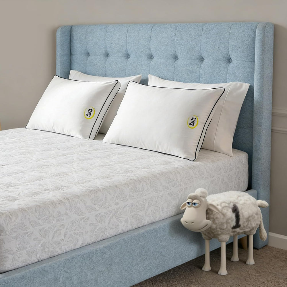 Serta Hotel Bed Pillows Queen/Standard Size Set of 2 Medium Firm Support