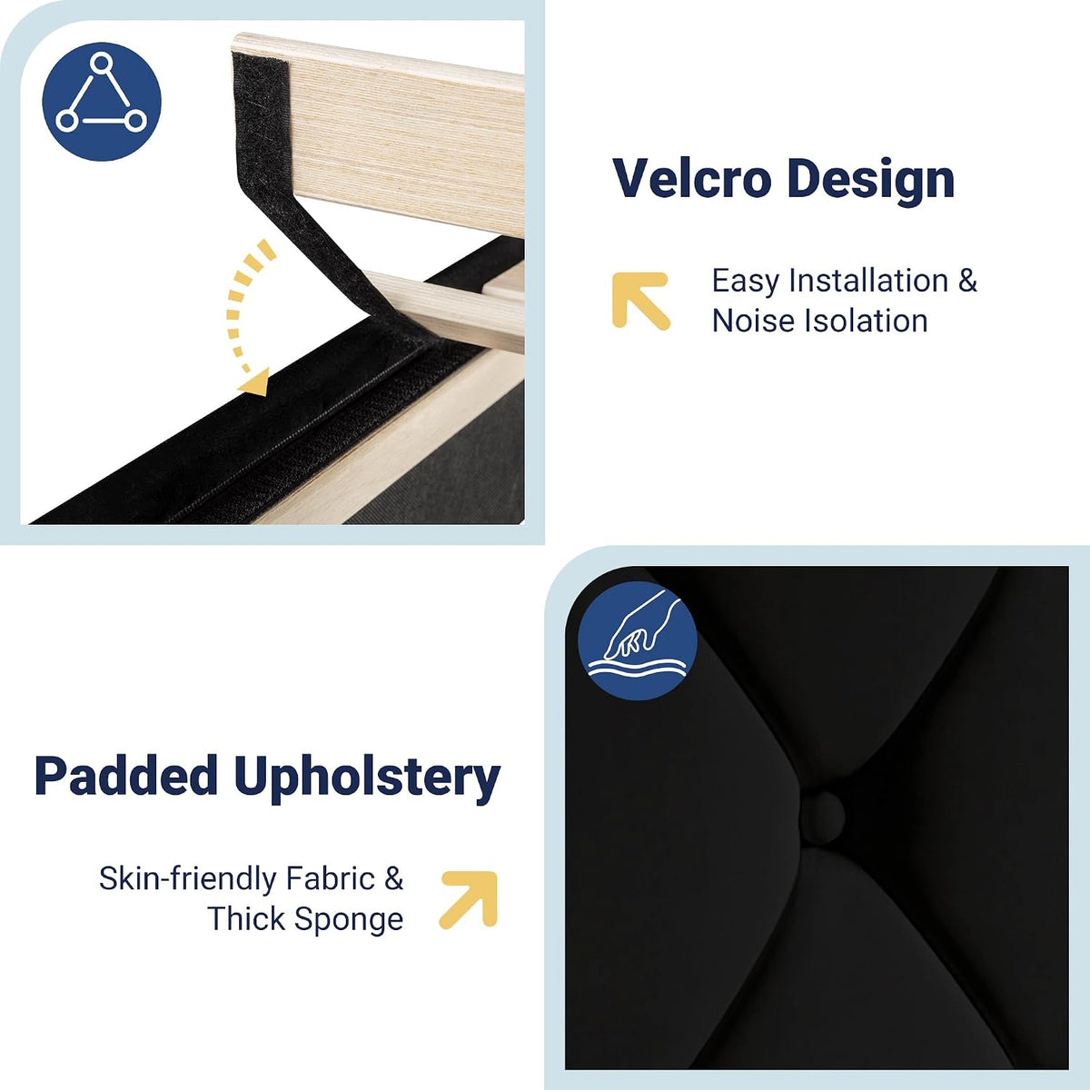 allewie queen bed frame, storage headboard & charging, view 9