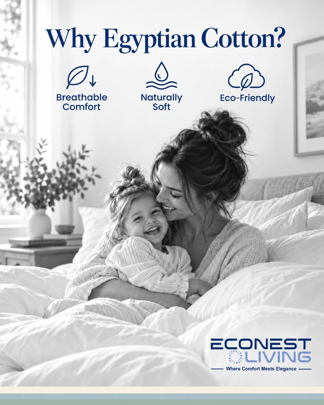 100% egyptian cotton split king sheets sets for on a desk or shelf