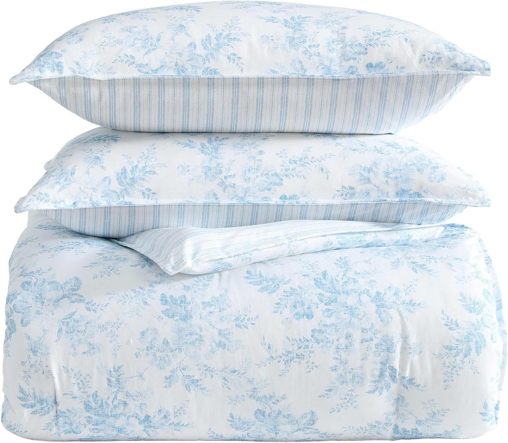 Laura Ashley - King Size Comforter Set with Matching Shams