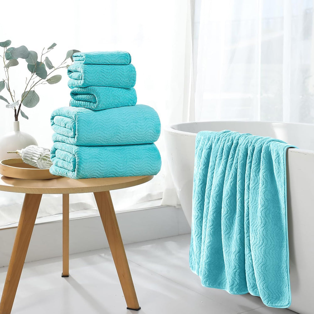 4 Piece Extra Large Bath Towel 35"x70" Oversized Bath Sheet Bath To...