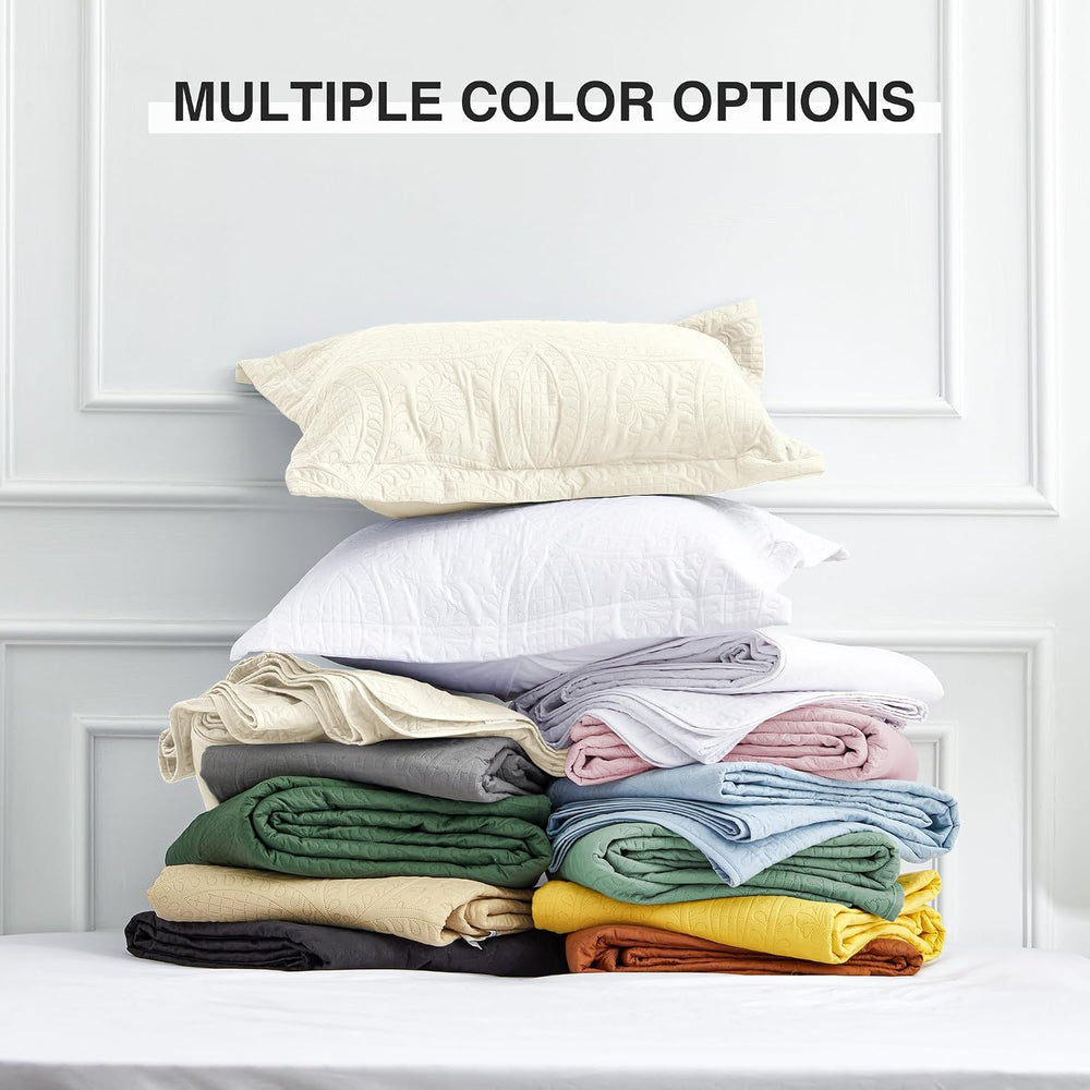 Love's cabin King Size Quilt Bedding Set Beige Bedspreads - Bed Summer Li...