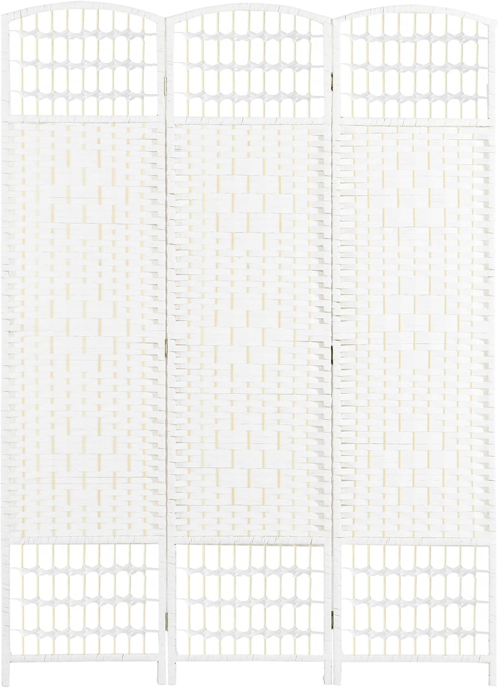 HOMCOM 3 Panel Room Divider, Folding Privacy Screen, 5.6', White