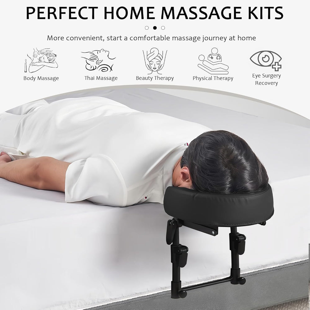 Massage headrest for Bed,Massage Table Face Cradle for Bed(Basic Set)