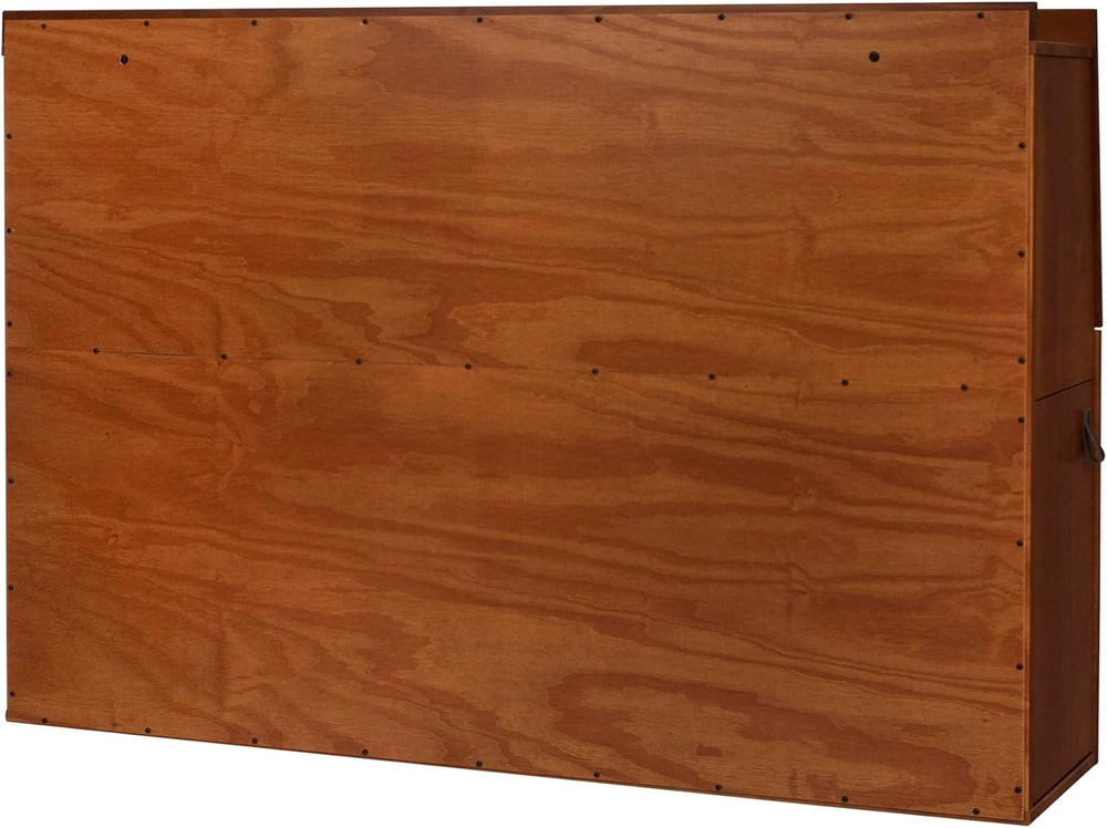memomad Bali Storage Headboard Freestanding, Full Size, Caramel Brown