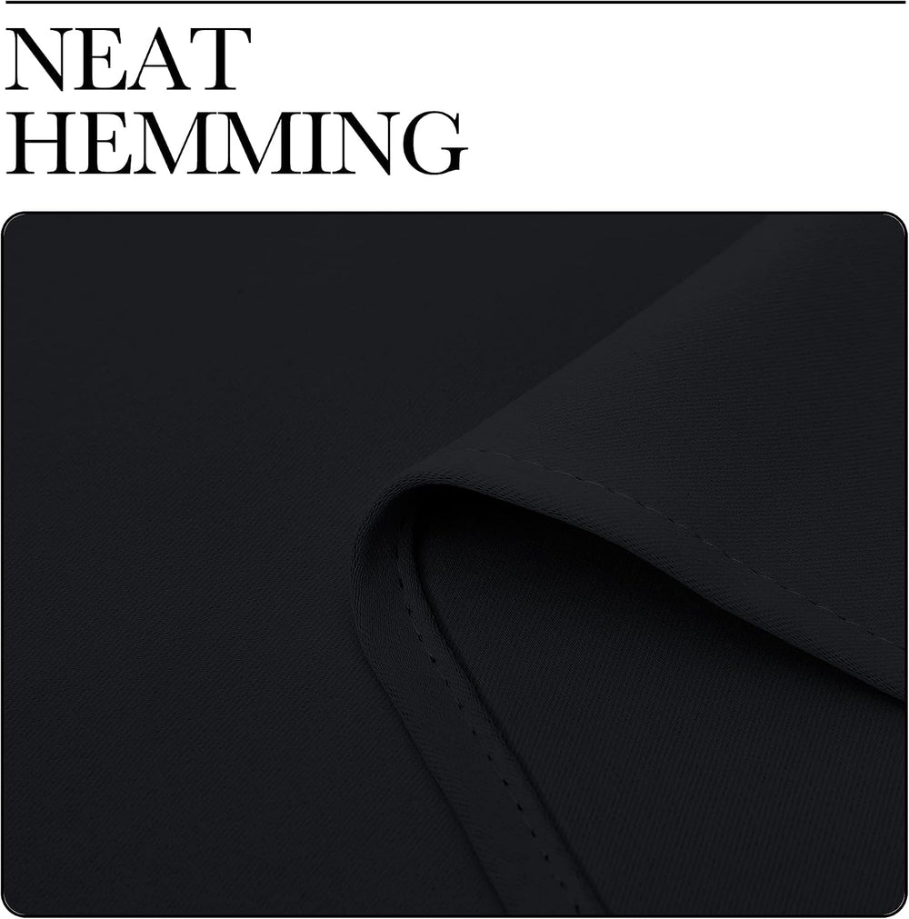 NICETOWN Black Blackout Curtains for Living Room 66" w x 80" L 2 Pa...