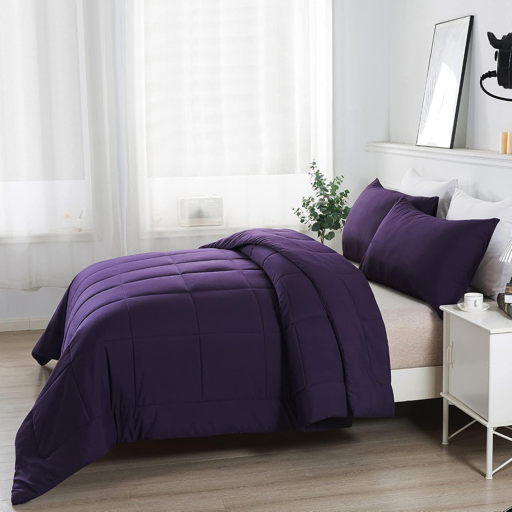 DOWNCOOL King Size Comforter Set -All Season Bedding Comforters Sets with 2 P...