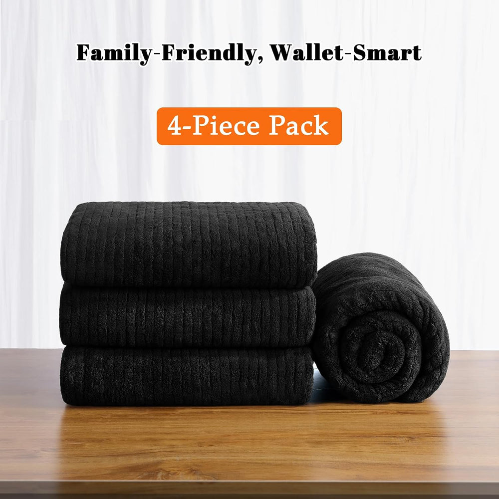 4 Pack Bath Towels Set 35 x 70in Extra Large, Ultra Soft Microfiber