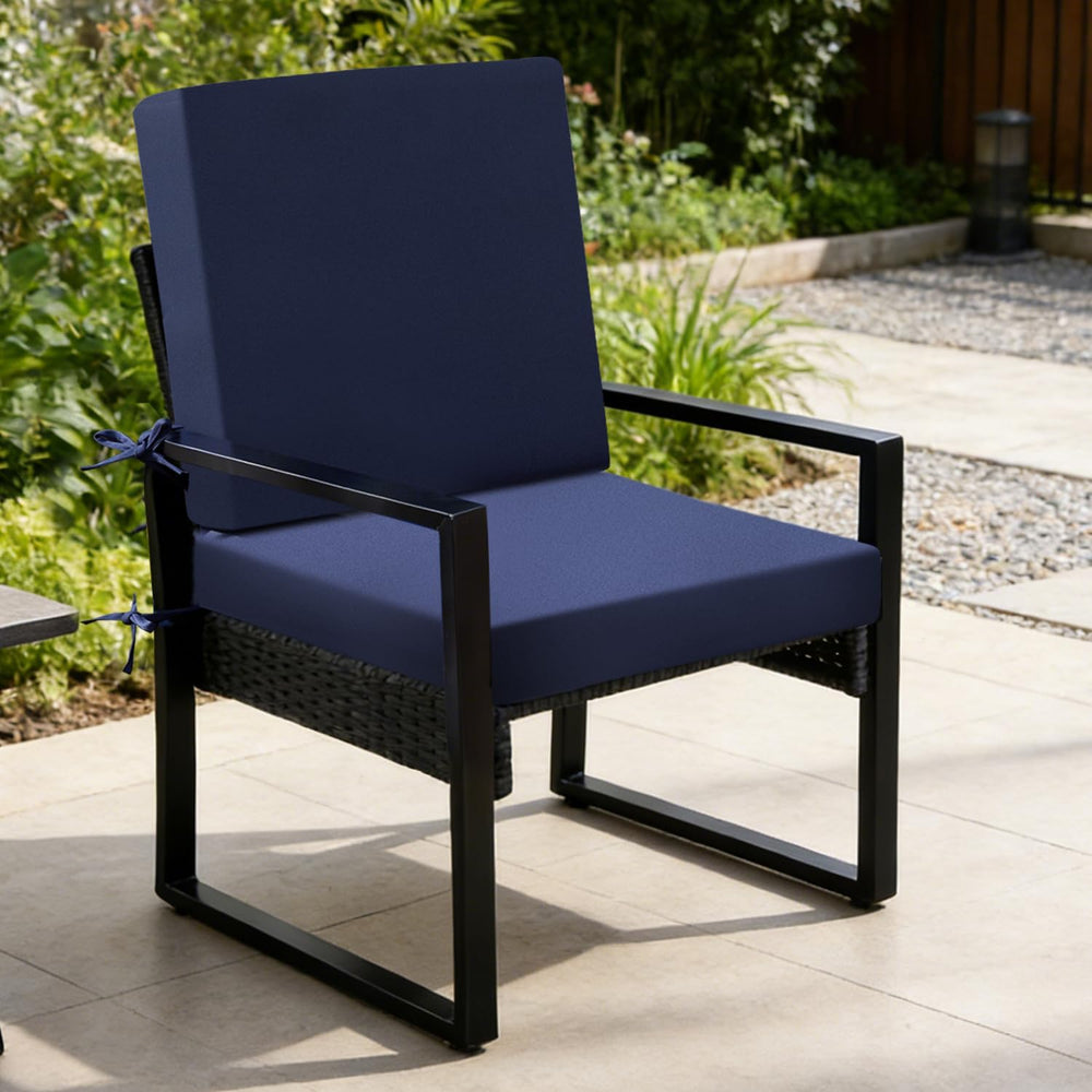 Outdoor Chair Cushions Set of 2, 19x19x3 Inch Waterproof & Fade Resistant...