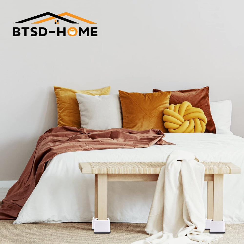 3 or 6 Inch Adjustable Bed Risers, 8 Pack