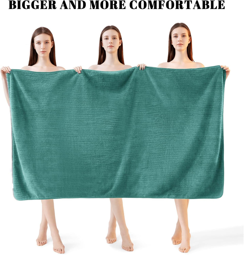 4 Pack Bath Towels Set 35 x 70in Extra Large, Ultra Soft Microfiber