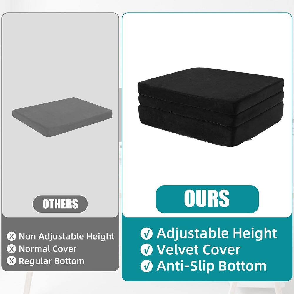 MABOZOO Height Adjustable Chair Cushions, 6 Inch Thick Office Chair Booster S...