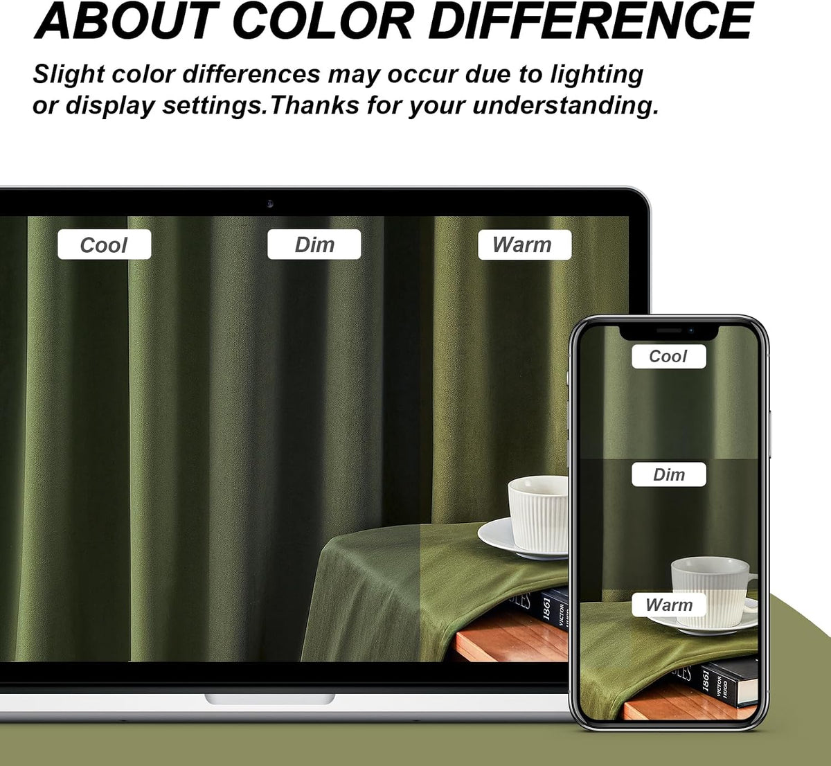olive green velvet blackout curtains 84 inches 2, view 9