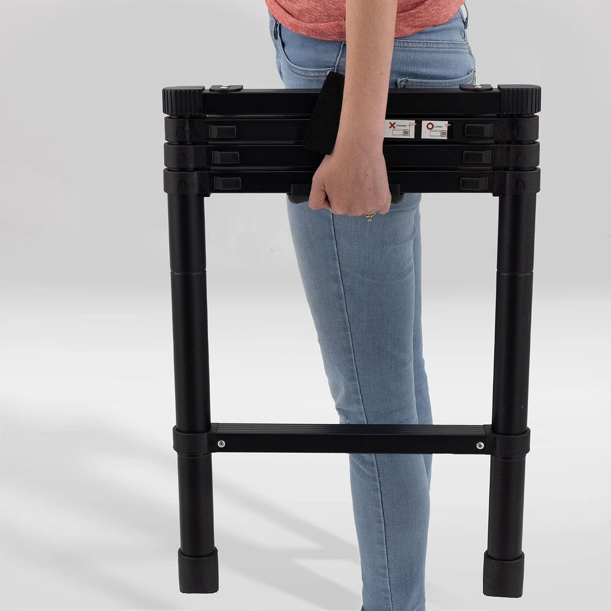 recpro rv telescoping bunk bed ladder | includes, front angle view