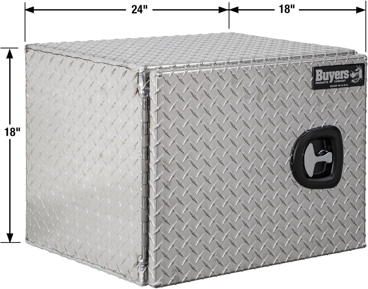 buyers products 1705200 underbody truck tool box with showing dimensions