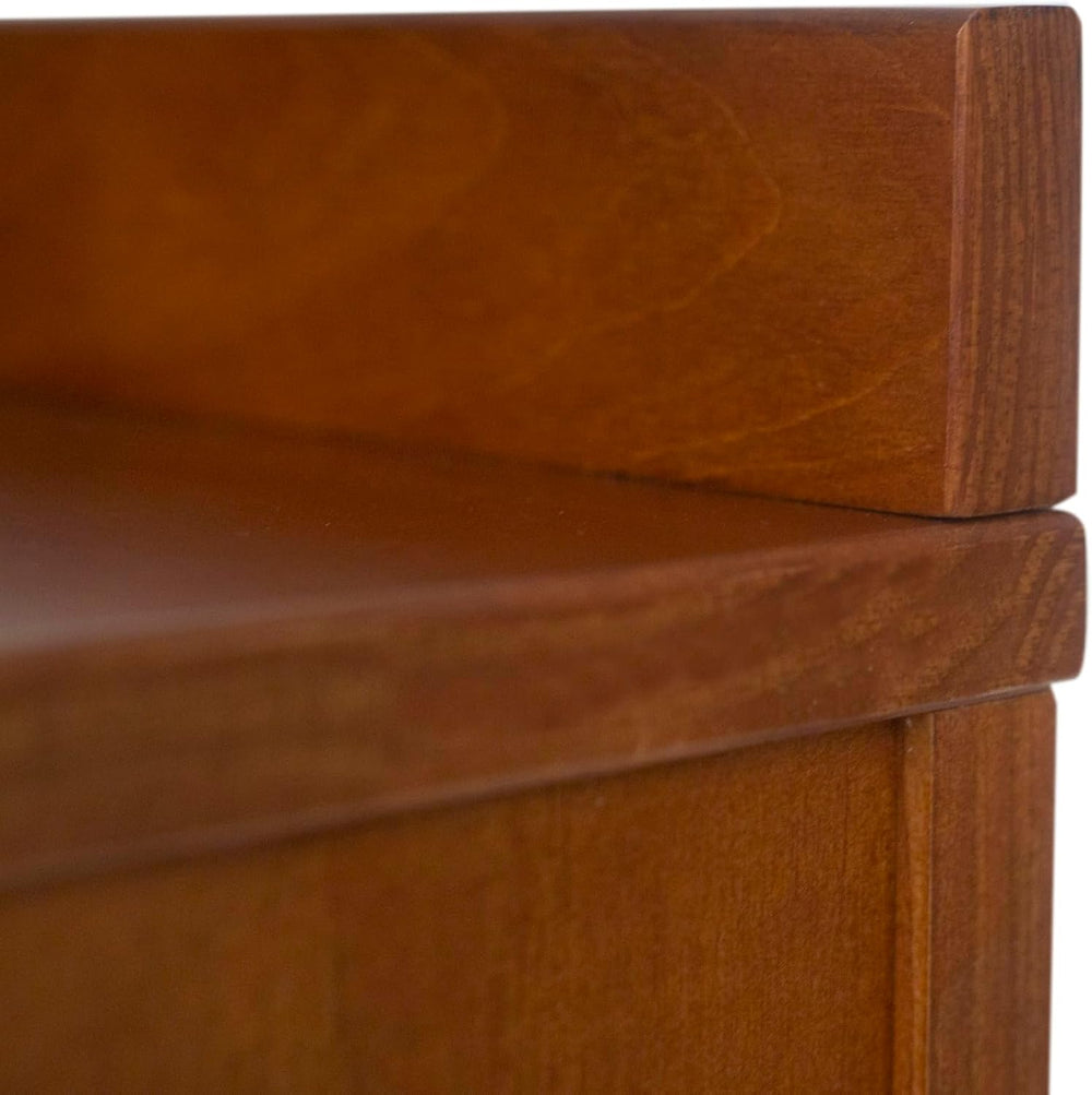 memomad Bali Storage Headboard Freestanding, Full Size, Caramel Brown