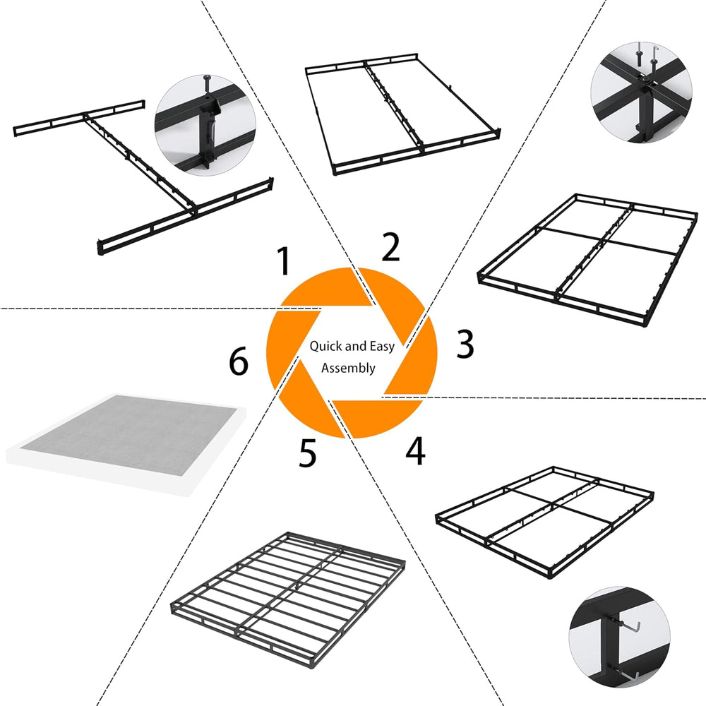 DORITRON California King Box Spring 9 Inch, 3000lbs Heavy Duty Cal King Box S...