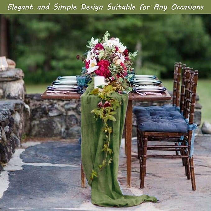 12 Pack Boho Gauze Table Runner - Image 7