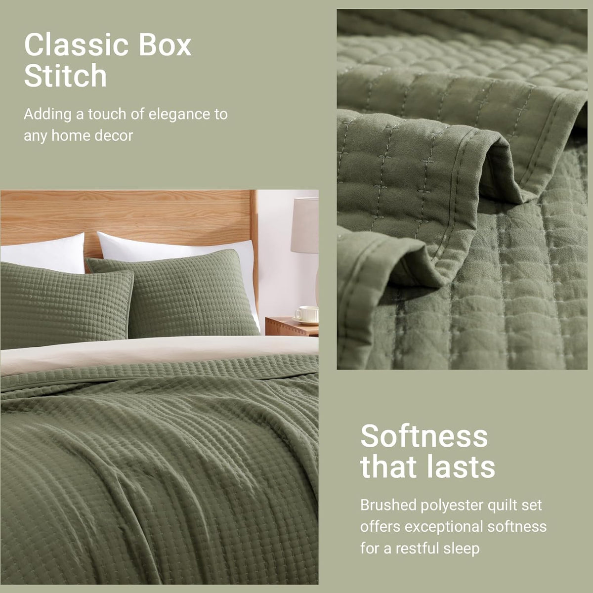 king size quilt-lightweight bedspreads olive green king quilt, view 9