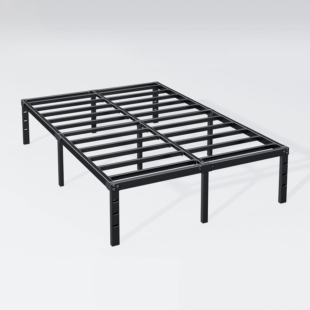 Hafenpo 12 Inch Queen Bed Frame, Under Bed Storage, Black