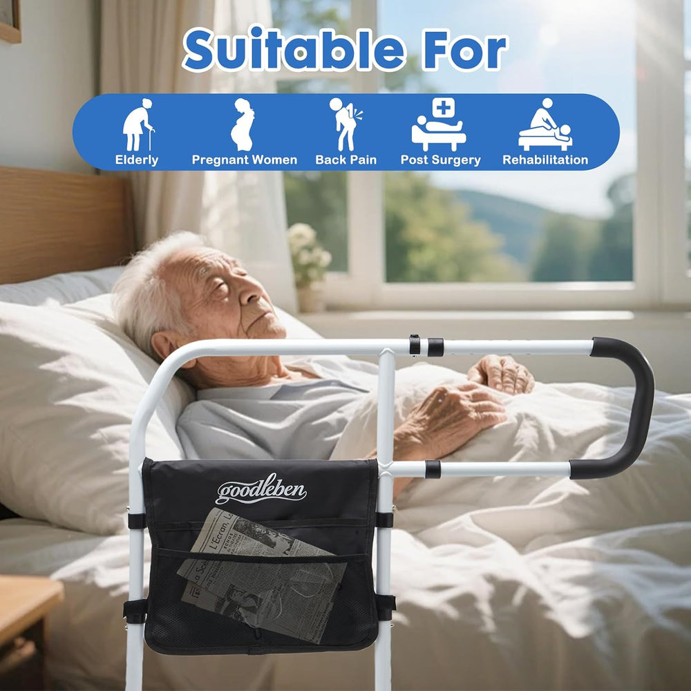 Bed Rails for Elderly Adults, Adjustable Bed Assist Rails for Seniors with No...