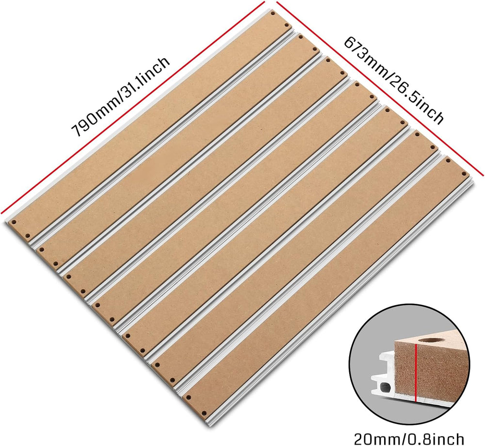 Genmitsu 6060 Aluminum & MDF Hybrid Spoilboard Table for CNC Router Machi...