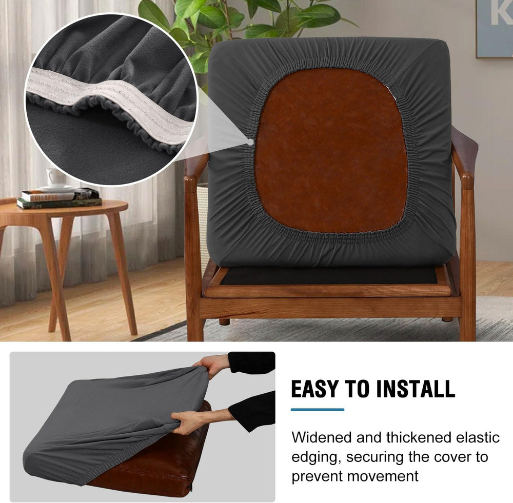 H.VERSAILTEX Fleece Accent Chair Cover Couch Cushion Covers 2 Piece Armchair ...