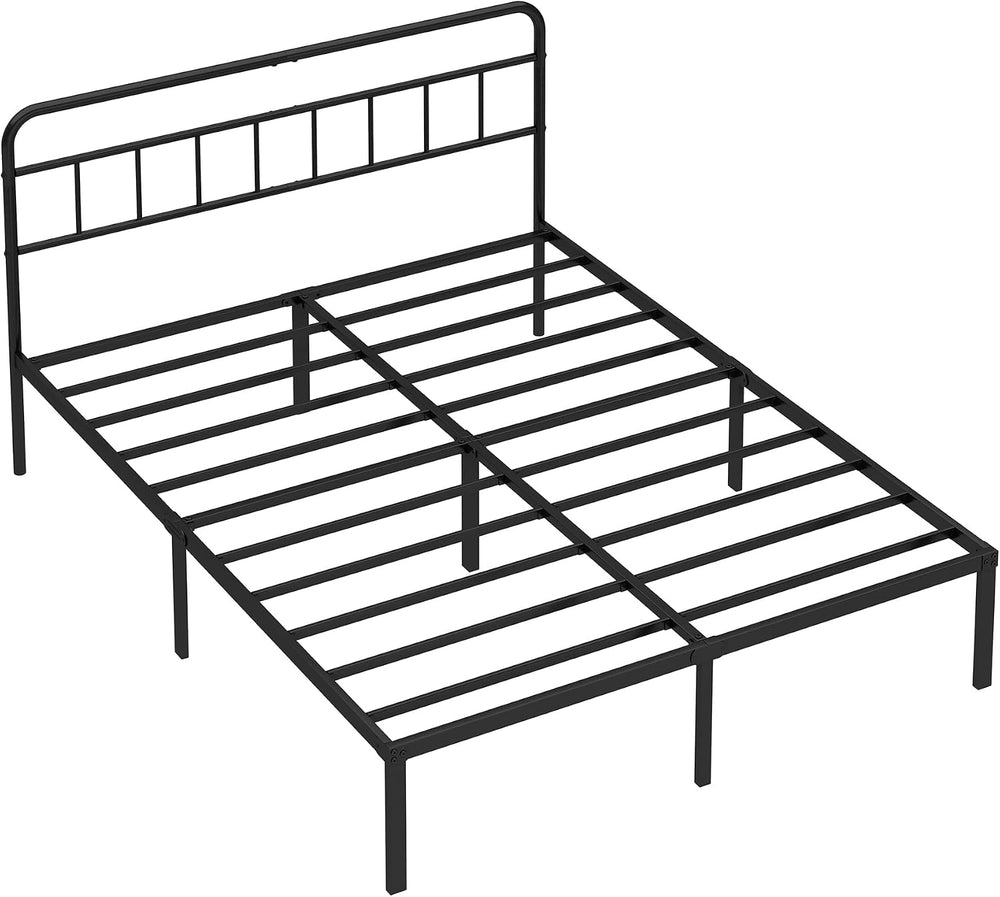 Full Bed Frame with Classin Headboard, Black