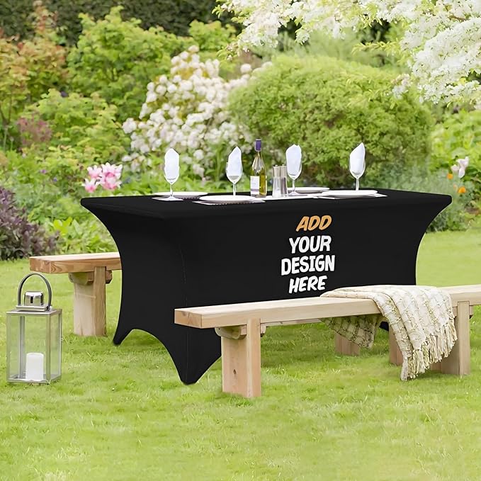 Custom Table Cloth Cover with Business Logo Personalized Customized Tablecloth - Image 6