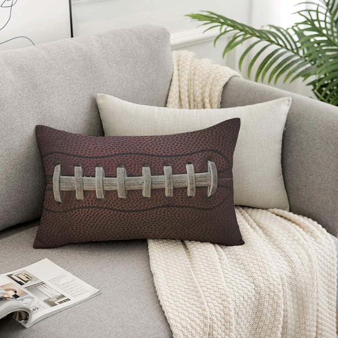 TKS MITLAN American Football Throw Pillow Case Cushion Cover Laces Detail - Image 7
