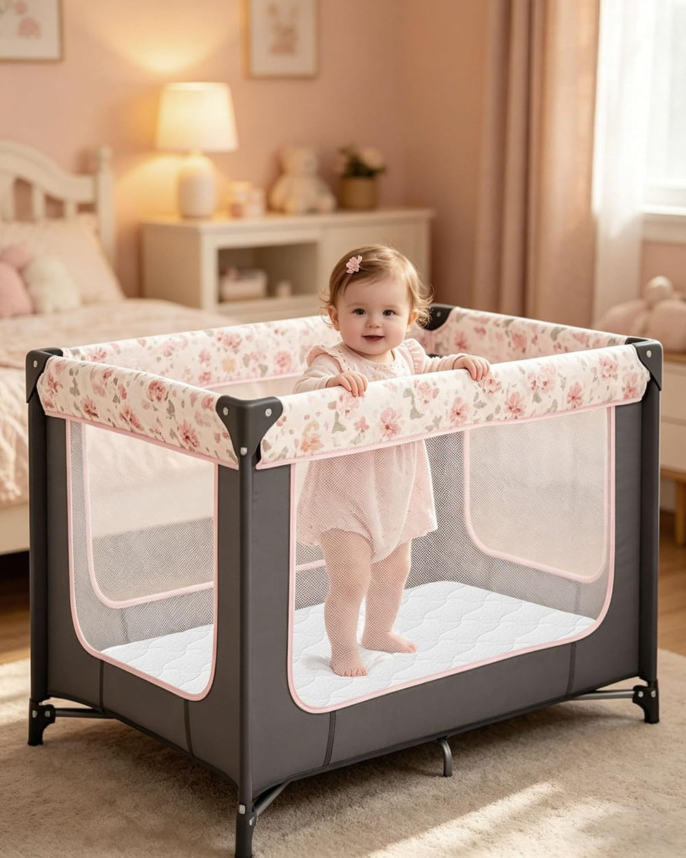 Pack and Play Mattress, 38"x26"x1.5" Portable Playard Mattress...
