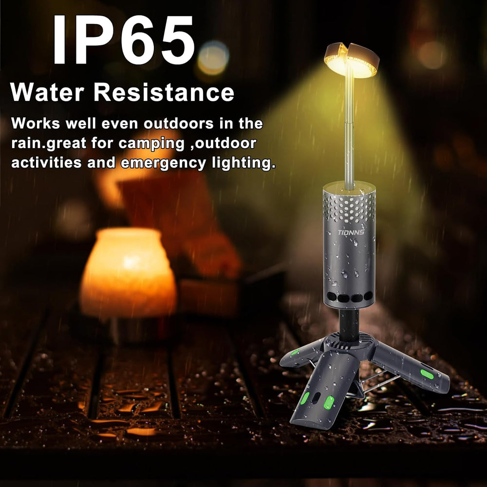Rechargeable Camping Lights with Stand, Slate Gray