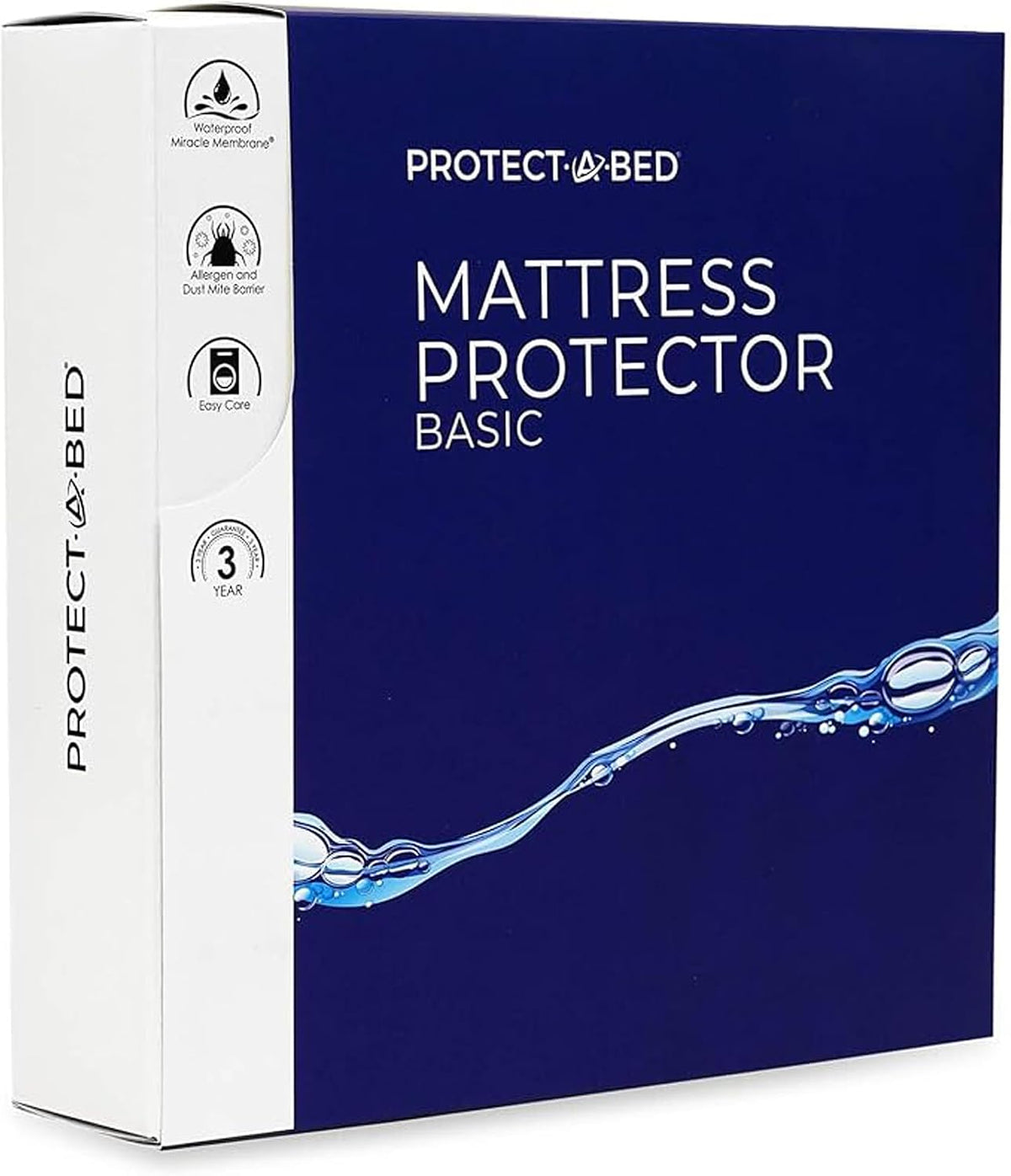 protect-a-bed basic waterproof mattress protector, full size, main product view